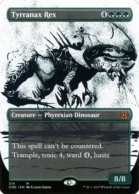 Tyrranax Rex, Magic card ONE 314 — Phyrexia: All Will Be One set