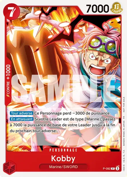 Kobby, carte One Piece P-092 — extension Carte promo