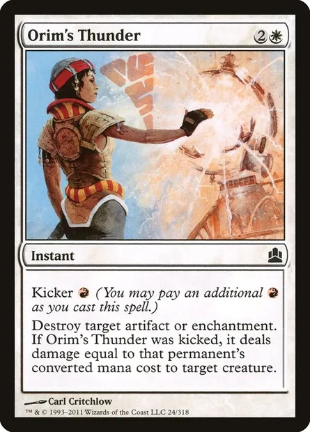 Orim's Thunder, Magic card CMD 24 — Commander 2011 set
