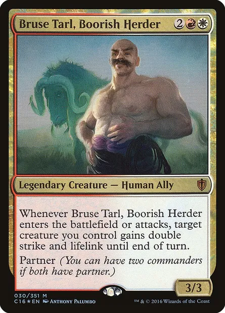 Bruse Tarl, Boorish Herder, Magic card C16 30 — Commander 2016 set