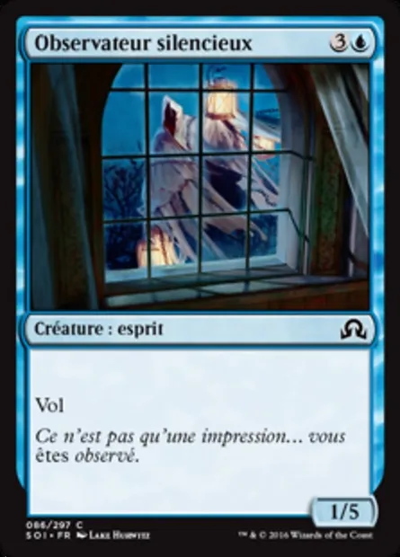 Observateur silencieux, carte Magic SOI 86 — extension Ténèbres sur Innistrad