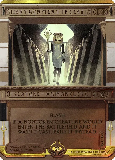 Prêtresse du confinement, carte Magic MP2 3 — extension Amonkhet Invocations