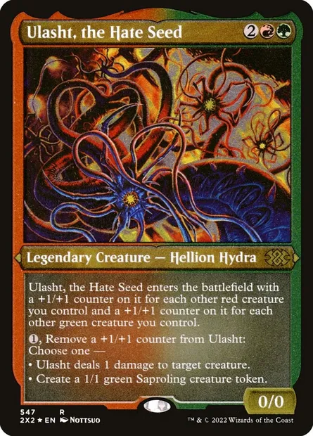 Ulasht, the Hate Seed, Magic card 2X2 547 — Double Masters 2022 set