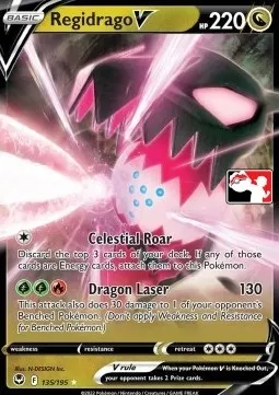 Regidrago V, Pokémon card PPS 135-4 — Play! Pokémon Prize Pack Series set