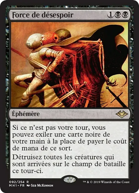 Force de désespoir, carte Magic MH1 92 — extension Horizons du Modern