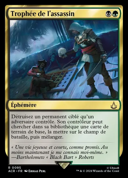 Trophée de l'assassin, carte Magic ACR 95 — extension Assassin's Creed