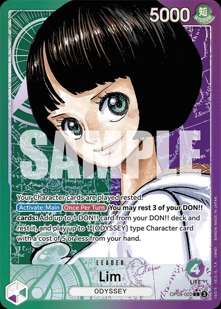 Lim, One Piece card OP09-022 — EMPERORS IN THE NEW WORLD set
