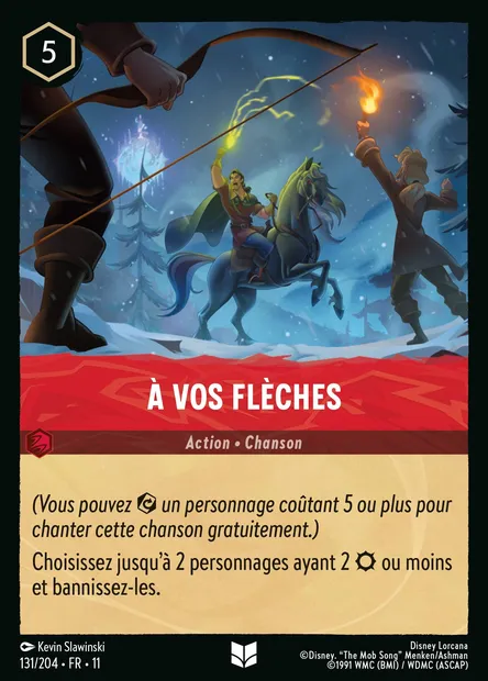 À vos flèches, carte Disney Lorcana CH11-131 — extension Givresort