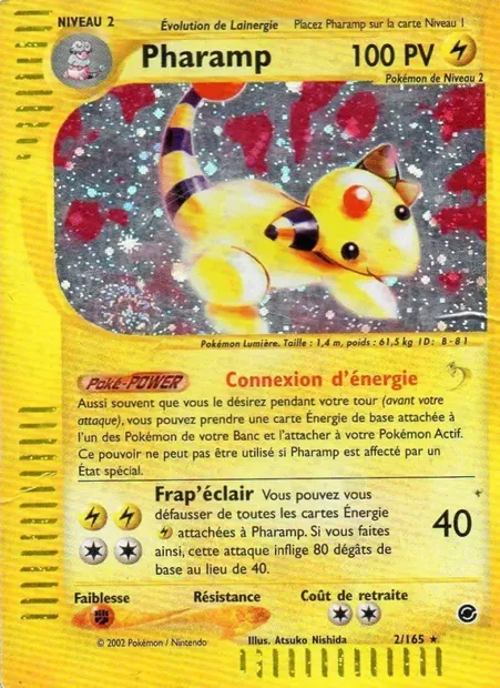 Pharamp, carte Pokémon EX 2 — extension Expedition