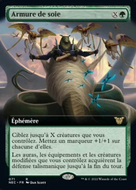 Armure de soie, carte Magic NEC 71 — extension Neon Dynasty Commander