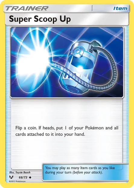 Super Scoop Up, Pokémon card SLG 66 — Shining Legends set