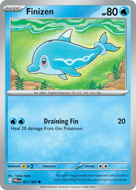 Finizen, Pokémon card PBL 021 — Pitch Black set