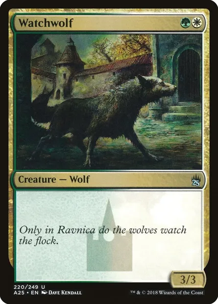 Loup de garde, carte Magic A25 220 — extension Masters 25