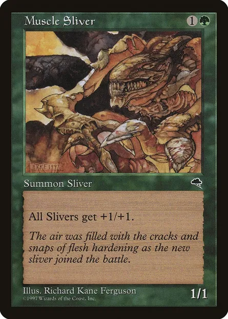 Muscle Sliver, Magic card TMP 238 — Tempest set