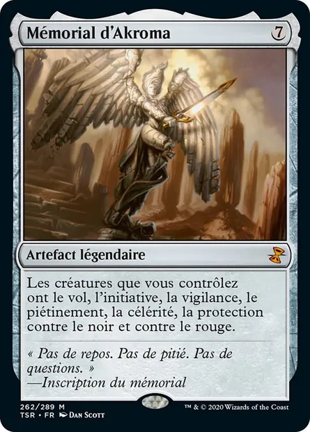 Mémorial d'Akroma, carte Magic TSR 262 — extension Spirale Temporelle Remastered