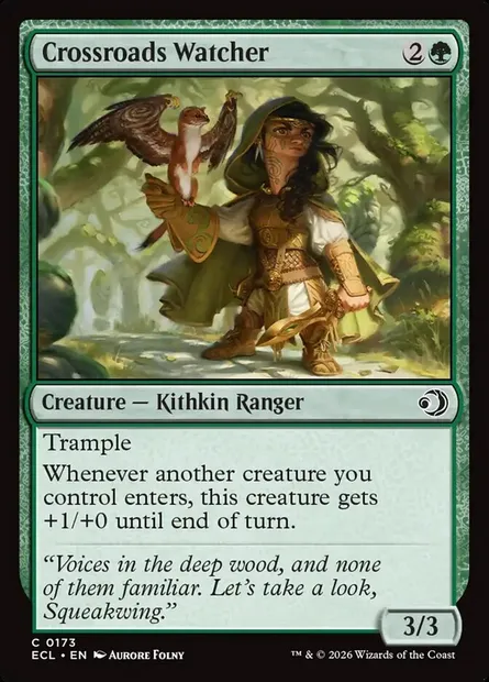 Crossroads Watcher, Magic card ECL 173 — Lorwyn Eclipsed set