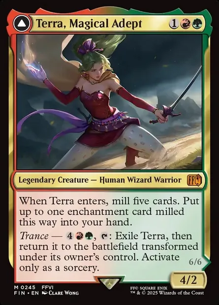 Terra, Magical Adept // Esper Terra, Magic card FIN 245 — Final Fantasy set