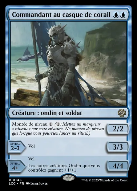 Commandant au casque de corail, carte Magic LCC 148 — extension The Lost Caverns of Ixalan Commander