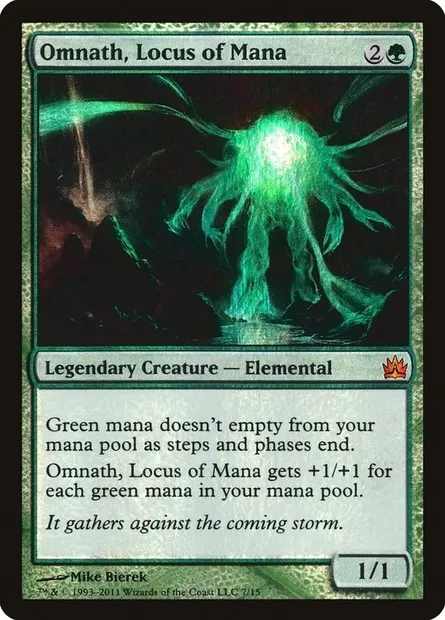Omnath, Locus of Mana, Magic card V11 7 — From the Vault: Legends set