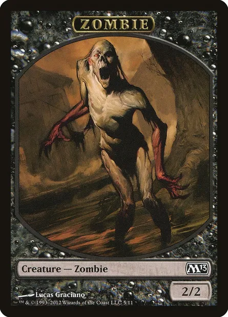 Zombie, Magic card TM13 5 — Magic 2013 Tokens set