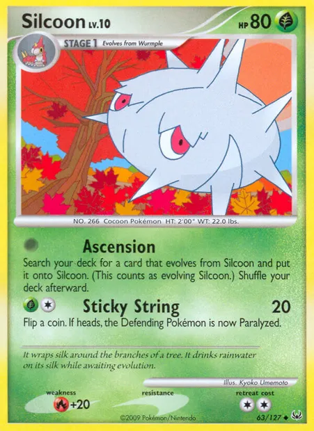 Silcoon, Pokémon card PL 63 — Platinum set