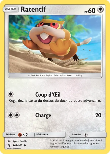 Ratentif, carte Pokémon GRI 107 — extension Gardiens Ascendants