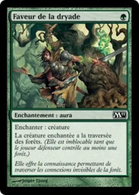 Faveur de la dryade, carte Magic M11 169 — extension Magic 2011