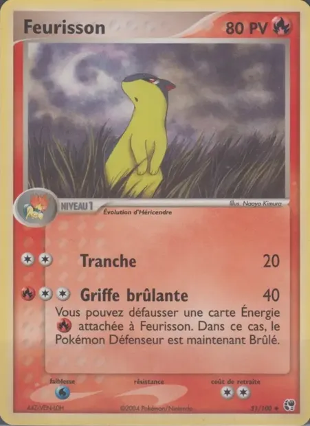 Feurisson, carte Pokémon SS 51 — extension EX Tempête de sable