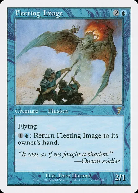 Fleeting Image, Magic card 7ED 74 — Seventh Edition set