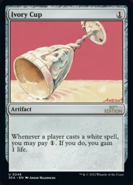 Ivory Cup, Magic card 30A 248 — 30th Anniversary Edition set