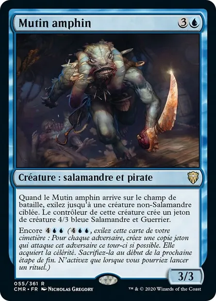 Mutin amphin, carte Magic CMR 55 — extension Commander Legends