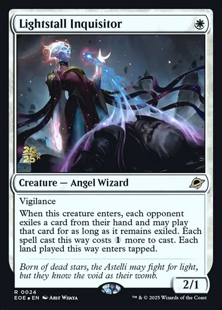 Inquisiteur paralux, carte Magic PEOE 24s — extension Edge of Eternities Promos
