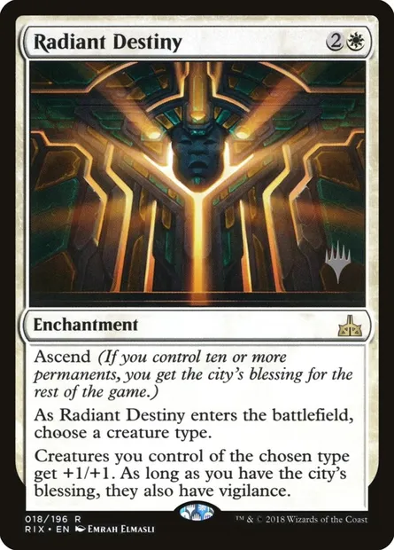 Radiant Destiny, Magic card PRIX 18p — Rivals of Ixalan Promos set