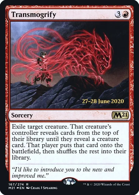 Transmogrify, Magic card PM21 167s — Core Set 2021 Promos set
