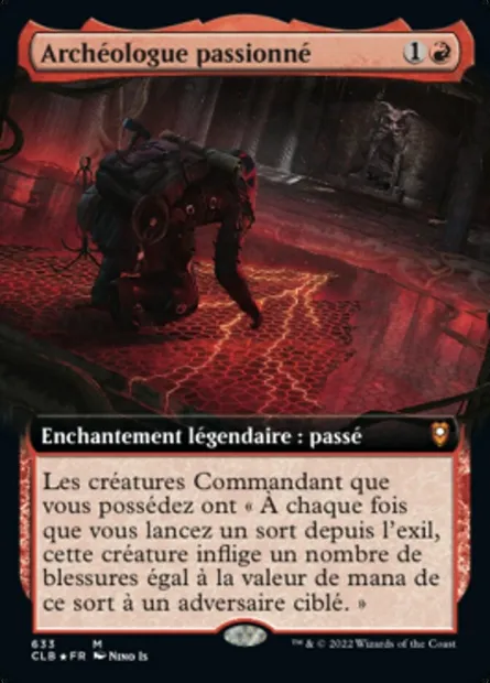 Archéologue passionné, carte Magic CLB 633 — extension Commander Légendes : la bataille de la Porte de Baldur