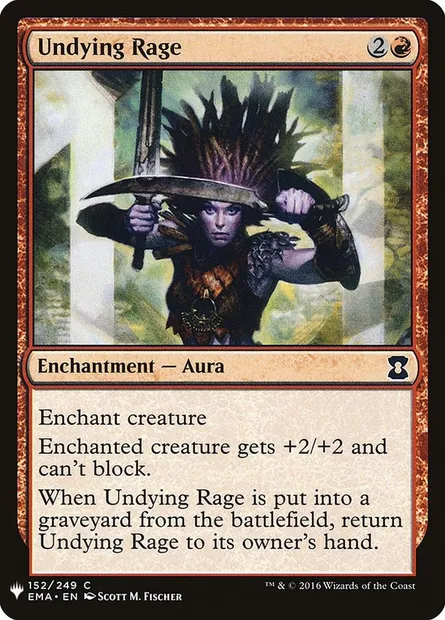 Undying Rage, Magic card PLST EMA-152 — The List set