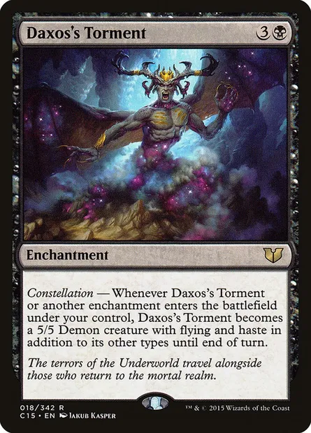 Daxos's Torment, Magic card C15 18 — Commander 2015 set