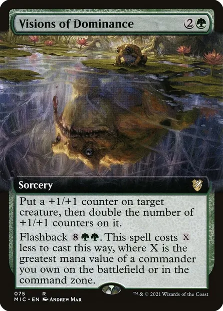 Visions of Dominance, Magic card MIC 75 — Midnight Hunt Commander set