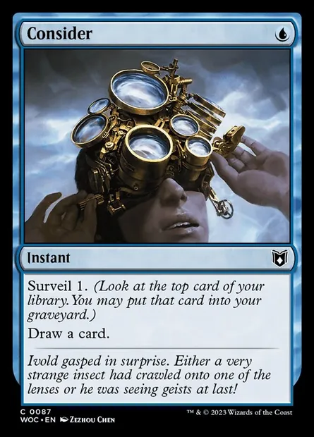 Scruter, carte Magic WOC 87 — extension Wilds of Eldraine Commander