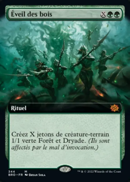 Éveil des bois, carte Magic BRO 344 — extension La Guerre Fratricide