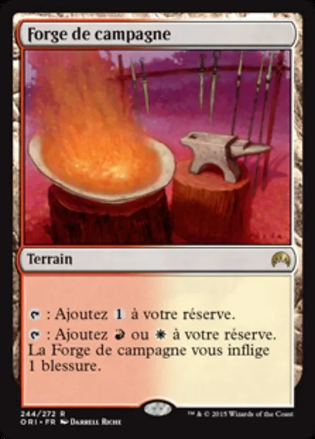 Forge de campagne, carte Magic ORI 244 — extension Magic Origines