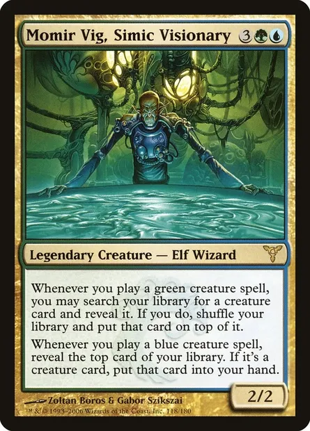 Momir Vig, Simic Visionary, Magic card DIS 118 — Dissension set