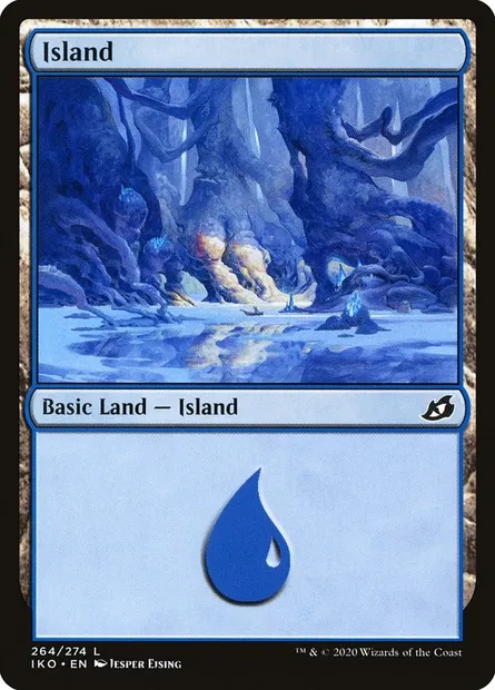 Island, Magic card IKO 264 — Ikoria: Lair of Behemoths set