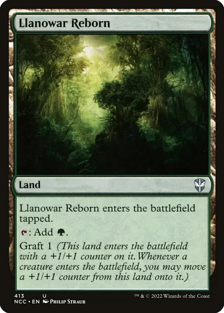 Llanowar Reborn, Magic card NCC 413 — New Capenna Commander set