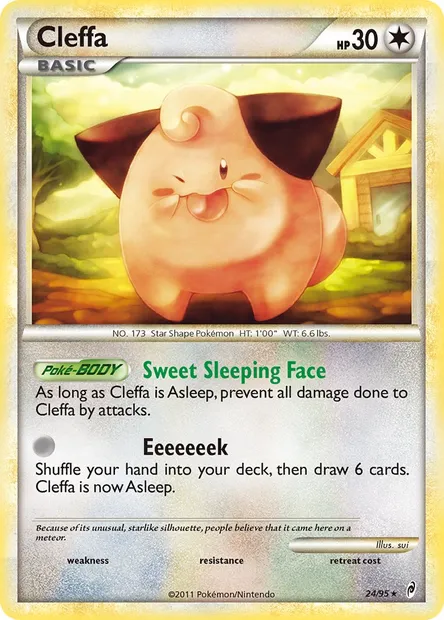 Cleffa, Pokémon card CL 24 — Call of Legends set