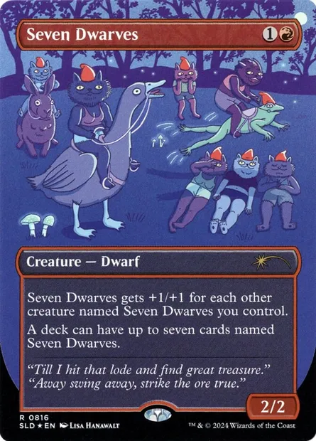 Sept nains, carte Magic SLD 816 — extension Secret Lair Drop