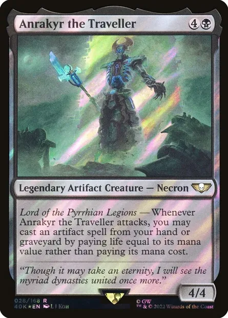 Anrakyr the Traveller, Magic card 40K 28★ — Warhammer 40,000 Commander set
