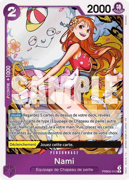 Nami, carte One Piece PRB02-012 — extension ONE PIECE CARD THE BEST VOL.2