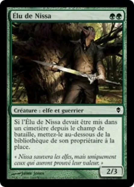 Élu de Nissa, carte Magic ZEN 171 — extension Zendikar