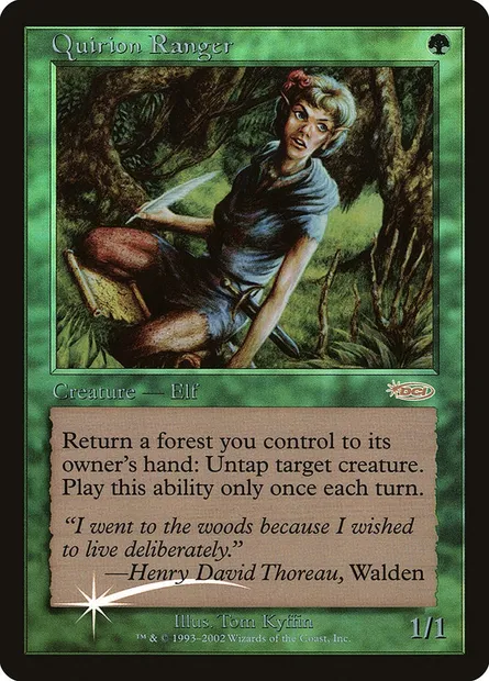 Quirion Ranger, Magic card F01 9 — Friday Night Magic 2001 set